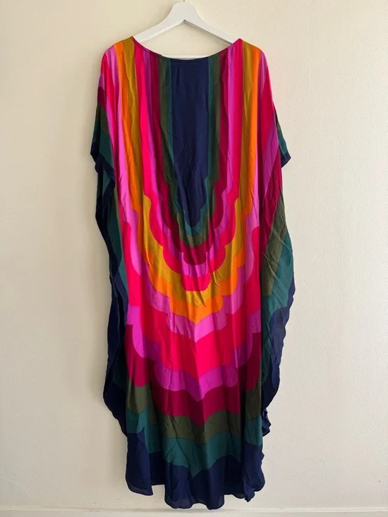 Trina Turk caftan dress sz L NWOT - Picture 3 of 5